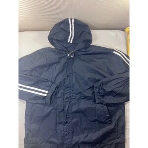 ONLINE Wind Jacket XL Black Athletic Track Jacket Full Zip Hooded